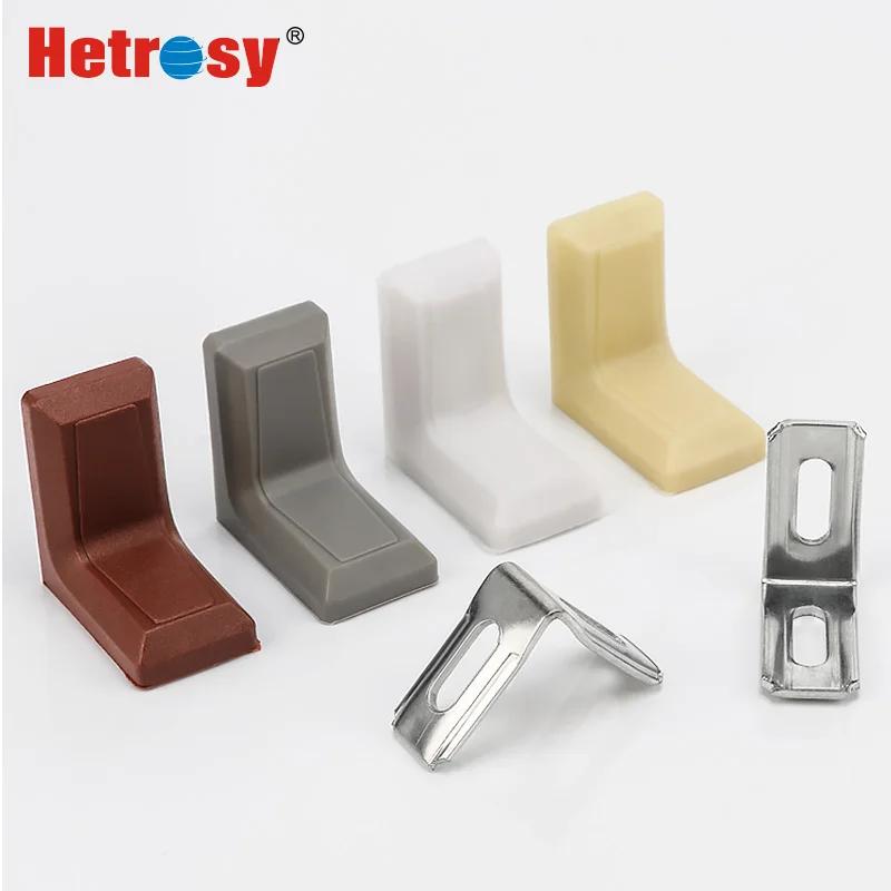 Hetrosy Furniture Cabinet Hardware Corner Brackets Hanging Connector Board for Kitchen Cabinet Wardrobe